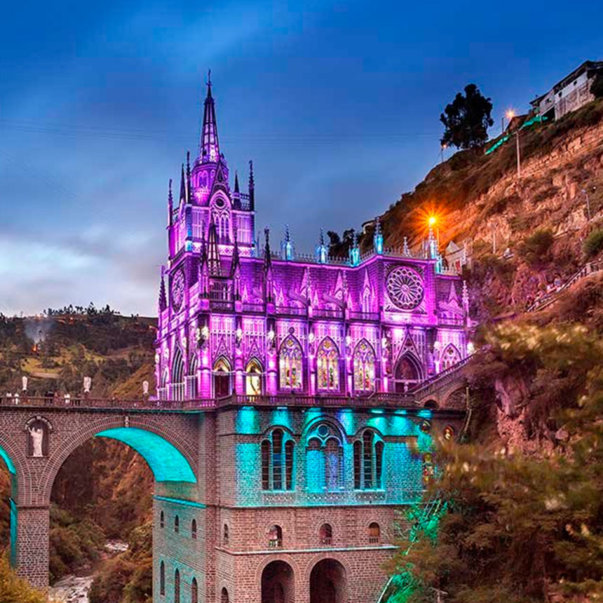 Sur de colombia santuario de las lajas